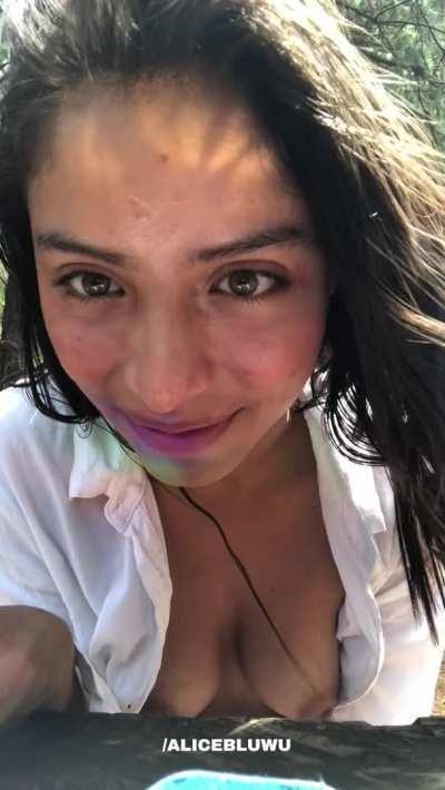 some fresh air for my tits