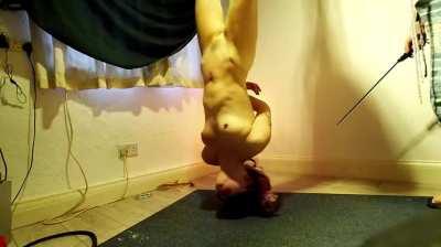 upside down blindfolded caning