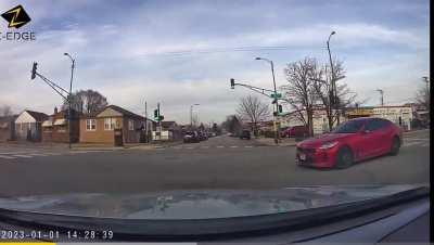 Ran into my first idiot of the new year (almost)