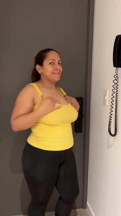 After a tiring day at the gym my tits deserves a treat