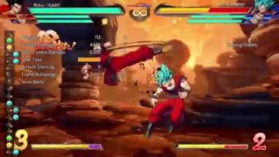 New adult Gohan mid screen loops.