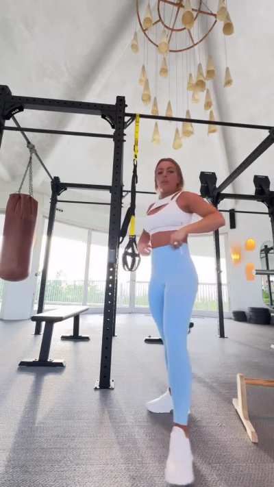 Mandy Rose working out