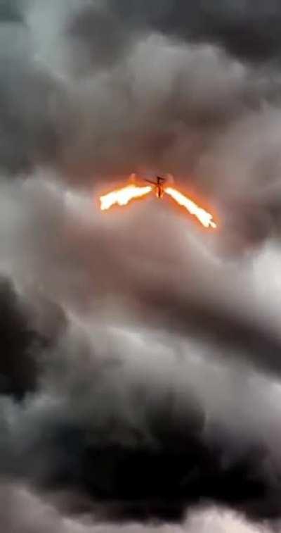 Swiss Air Force Cougar shooting some Flares