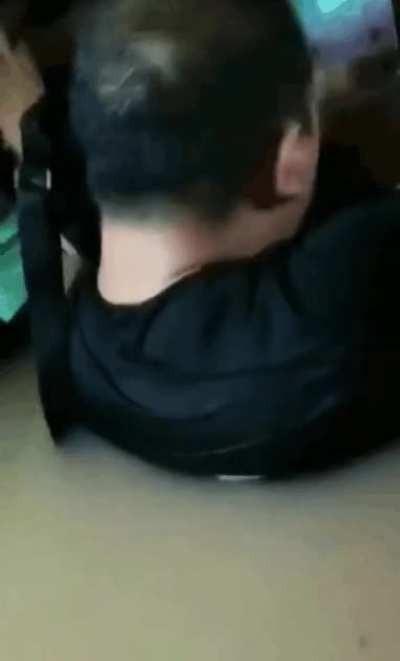 People are trapped in subway trains in china due to floods