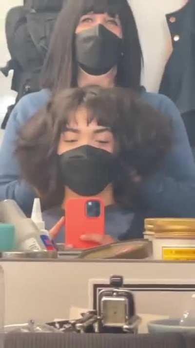 In a trailer, I think.