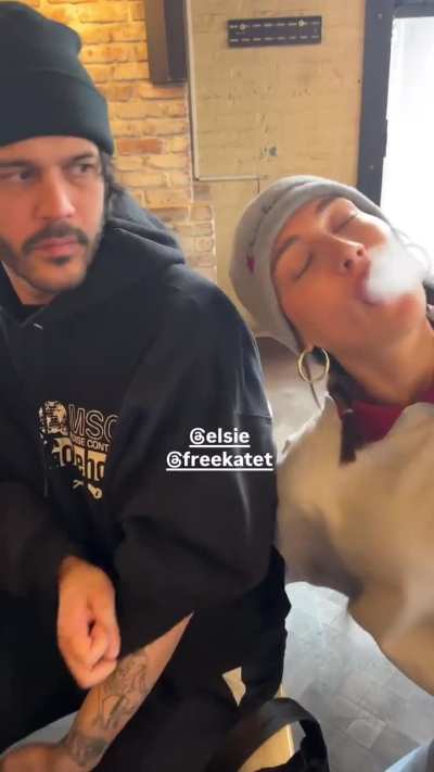 Elsie Smoking with friends | IG February 2025