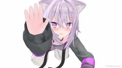 Okayu stretching (Wear headphones when turning the sound on, yeah I mean it)