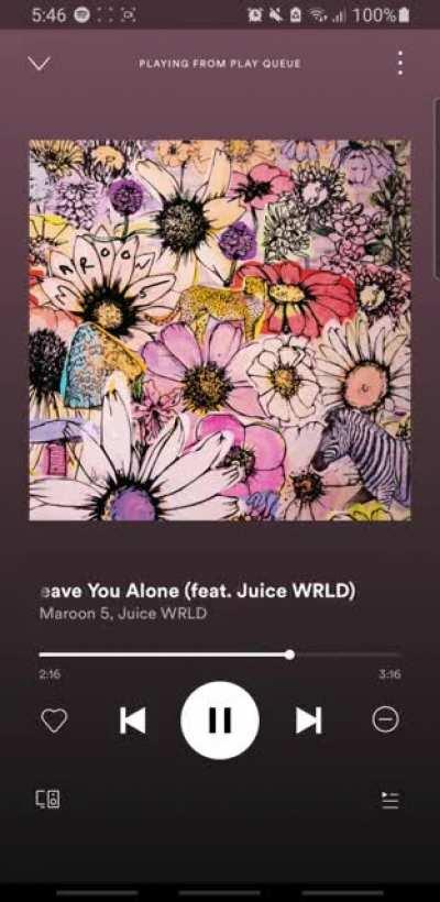 juice feature on Maroon 5 album