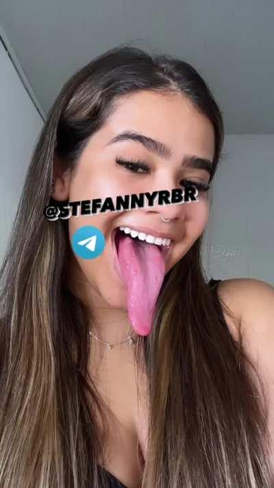 Long tongue fetish