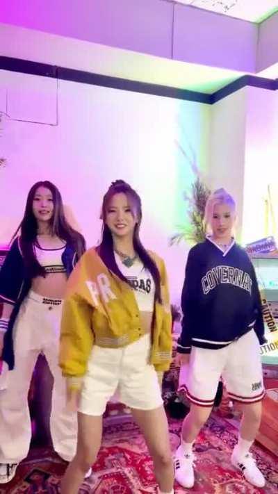 [230331] Yujin, Xiaoting & Bahiyyih TikTok update: Giddy all day😻 #Giddychallenge [LOVESTRUCK!]