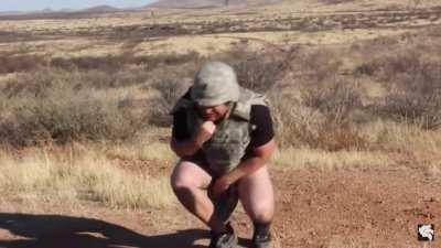 This bulletproof vest looks pretty reliable, huh?