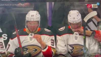 Zegras and McTavish going bonkers with the salt