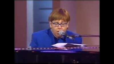 Elton John sings an oven instruction manual