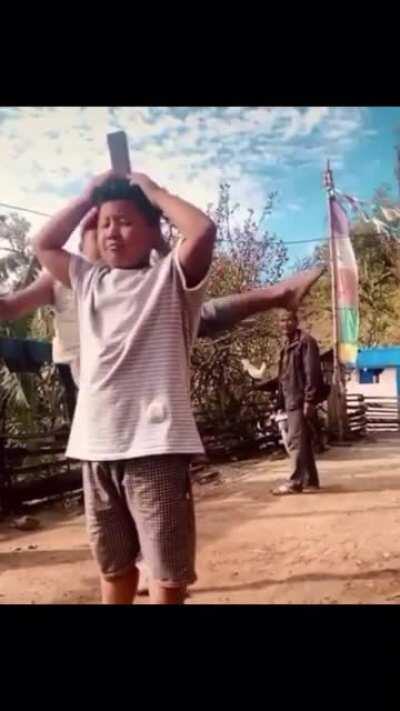 Poor kid knew it was coming