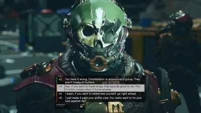 The persuasion mini-game looks so awesome! Oblivion vibes for sure. I love that they went with a more classic Bethesda style dialogue system.