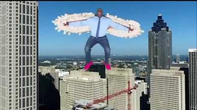 [Highlight] Shaq soars like a hawk. Shaq says, 