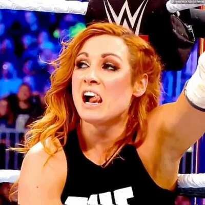 Becky Lynch tongue out compilation