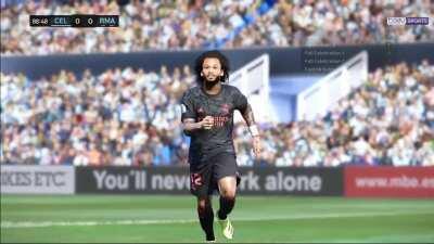 FUMA EFFECT! I tried to cross but the player lost his balance and won the game with an interesting shot.