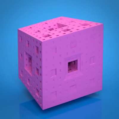 Finally: Blender4D (Projection of a 4D Menger Sponge)