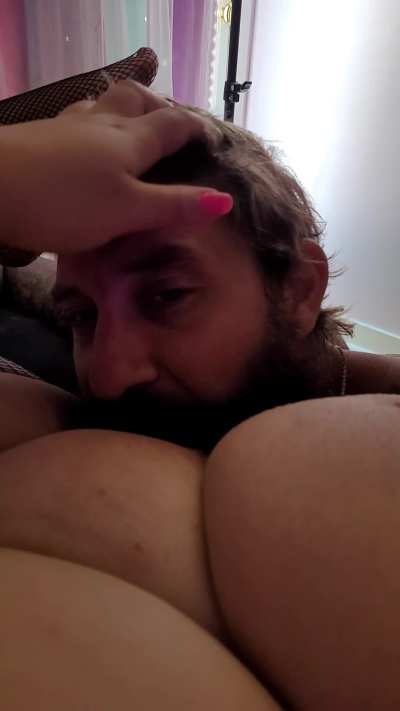 He eats it like he'll never eat again