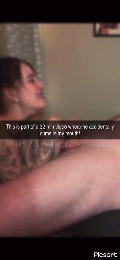 Accidently got it in my mouth (; 