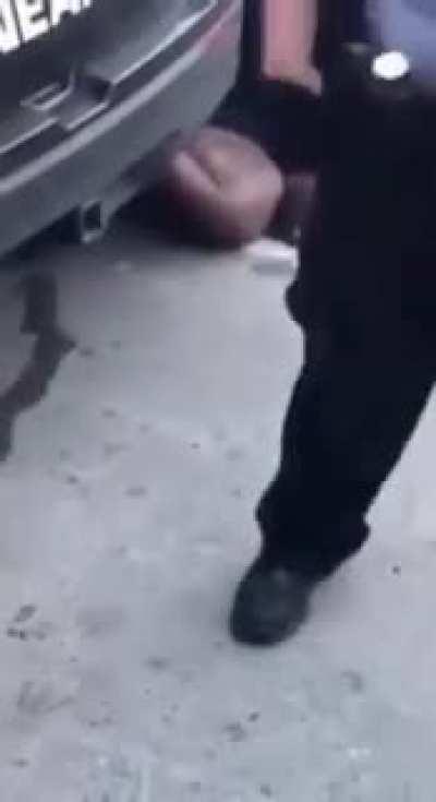 A new video released today by the attorney of George Floyd's family shows police ignoring bystanders' pleas as Chauvin knelt on Floyd's neck. May 25th, 2020. Minneapolis.