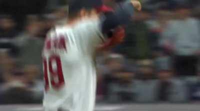 James Karinchak strikes out Stanton and goes psycho. Kept Guardians lead when Yankees had man on third with no outs