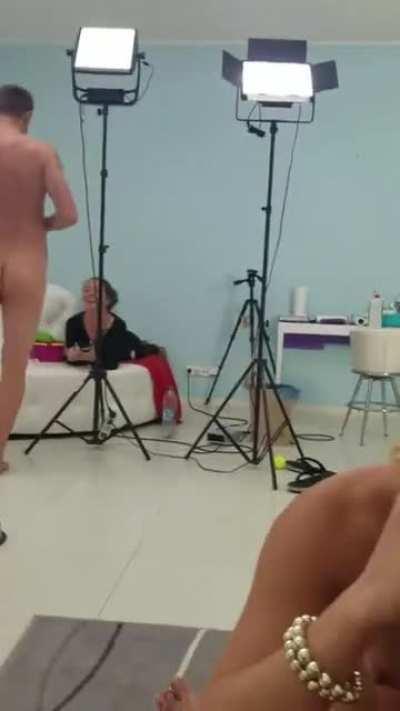 Everyone Having Some Fun On Set