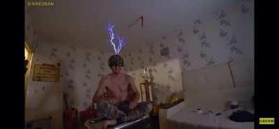 YouTuber, Kreosan and friends , built a Tesla chair, and safe enough to conduct electricity on their skin