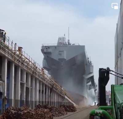 Aircraft carrier. Not small.