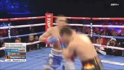 The timing and counter punching ability of Teofimo Lopez