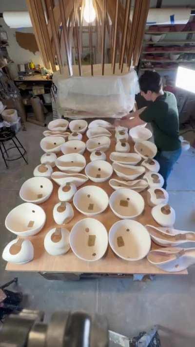 Garden sculpture build