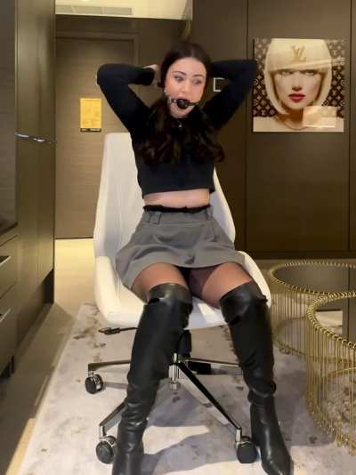 Feeling extra submissive in my boots 