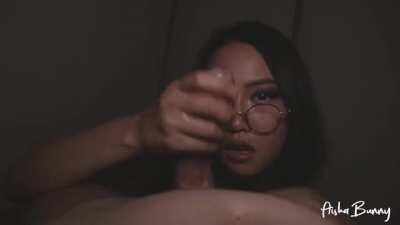 Hypnotizing Japanese Girl - Eye Contact Handjob (Aisha Bunny)