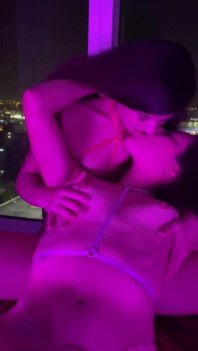 Make out from below?