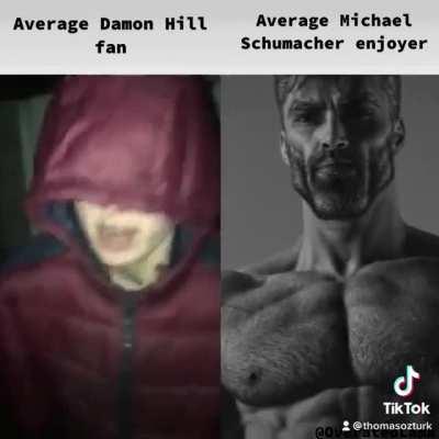 Average Damon Hill Fan Vs Average Michael Schumacher enjoyer