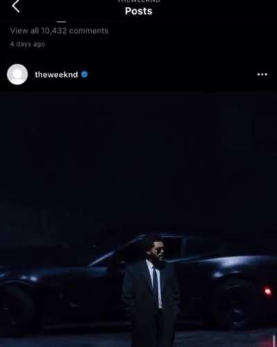 Abel clearing out his Instagram: Caught in 4K 60FPS📸