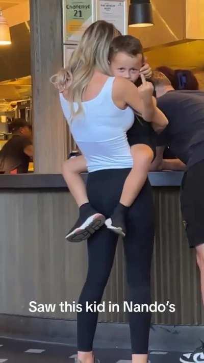 He's sick of men checking out his mom lol