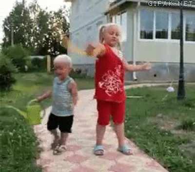 HMJB while I sneak past my big sister