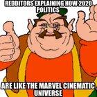 Trump is like Thanos and the DNC are kinda like the Avengers