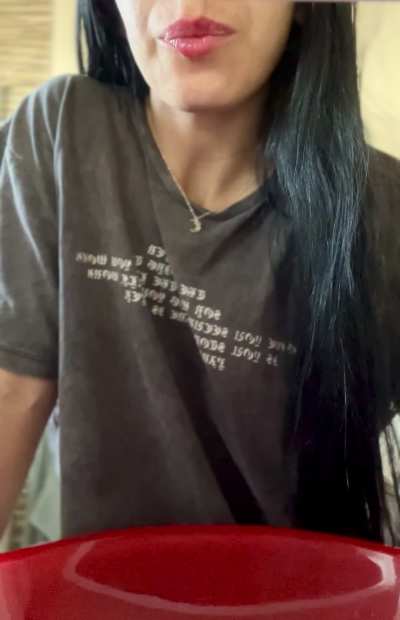 Dont come any closer or I may splash on you... 