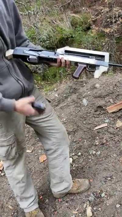 An unfinished project made from spare parts. Have mercy its my first time building something like this.