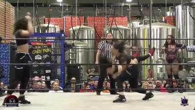 Kelsey takes an Extended Beating from the Renegade Twins