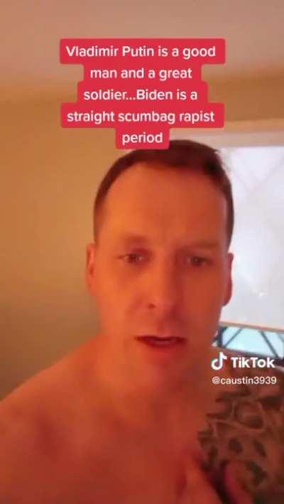 Anti-American MAGA Nazi, brainwashed by Russian propaganda on social media, is now a Putin fan boy