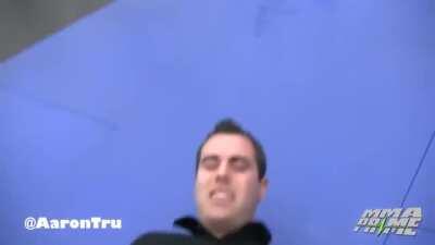 Asking to be leg kicked by a former UFC heavyweight champ to see if it really hurts as much as other fighters say it does