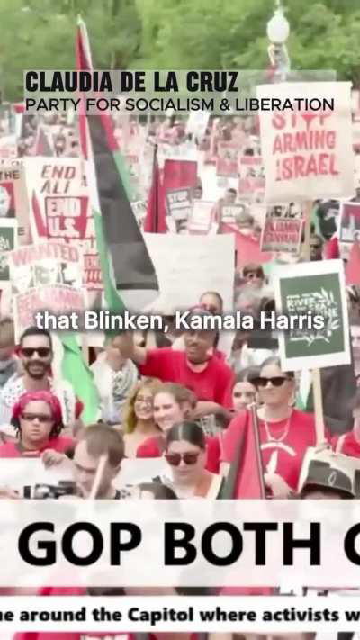 “We, the people of the United States, say that we are committed to liberation — we say that we are and will continue to build an anti-imperialist, anti-capitalist strong movement that will move the forces of history.”