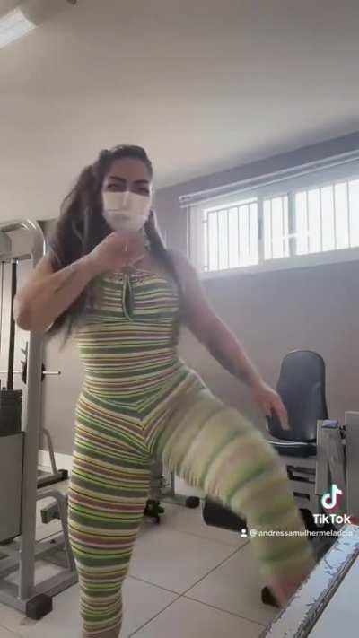 Dancing and twerking