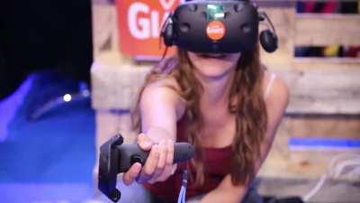 I've been working as a solo dev for the last 3 years and today, I released a free demo for my first game. It's a co-op platformer with one player in VR and the other on PC – What do you think?