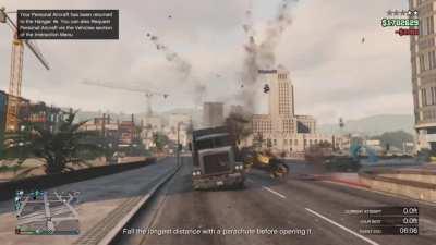 $9,000 bounty + Mobile Operations Center cab + freeroam challenge that spawns planes everywhere =