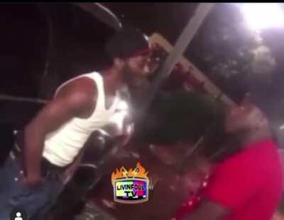 The laugh after the push.